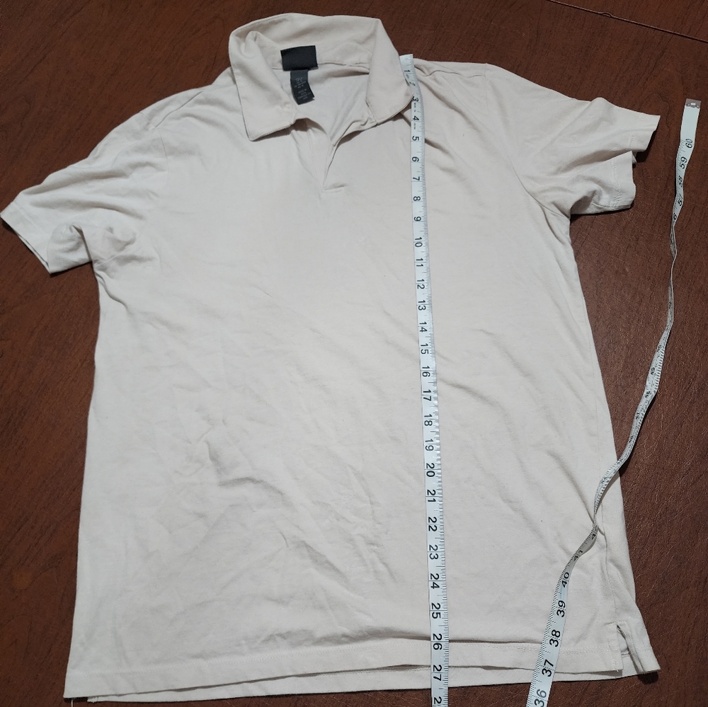 H&M Men's Off-White Polo Shirt - Picture 3 of 6